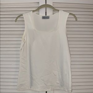 Pamela Stewart square neckline tank top